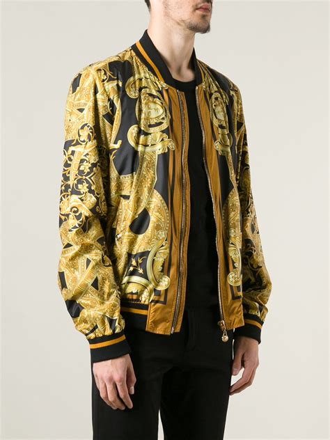 versace bomber jacket men|Versace bomber jacket women's.